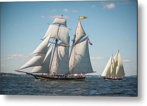 Schooners Metal Print featuring the photograph Pride of Baltimore II by Mark Duehmig