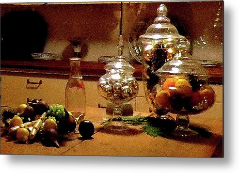 Longwood Gardens Metal Print featuring the photograph Still Life in the Kitchen at Longwood Gardens by Linda Stern