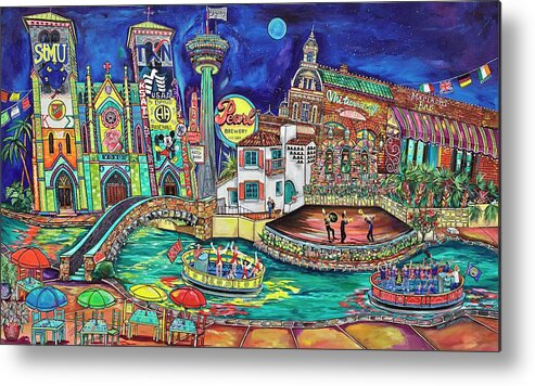 San Antonio Metal Print featuring the painting The Story of Us by Patti Schermerhorn