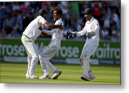 International Match Metal Print featuring the photograph England v Pakistan: 1st Investec Test - Day Four #3 by Stu Forster