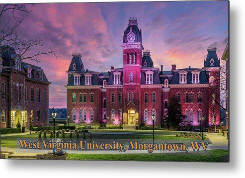Graduation Metal Print featuring the photograph Woodburn Hall at West Virginia University in Morgantown WV #8 by Steven Heap