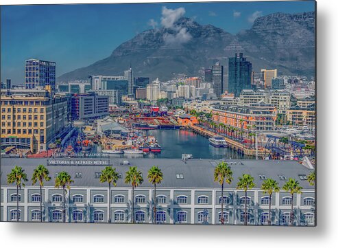 Cape Town Metal Print featuring the photograph Capetown City View by Marcy Wielfaert