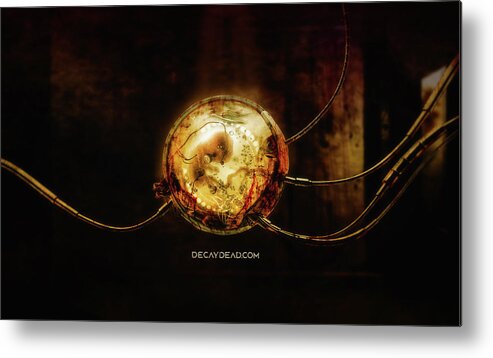 Decaydead Metal Print featuring the digital art Embryodead by Argus Dorian