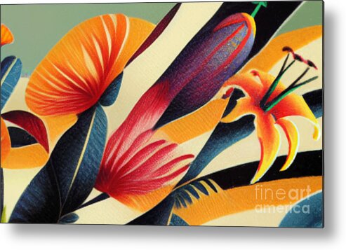 Exotic Metal Print featuring the digital art Exotica by Andreas Thaler
