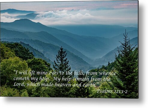 Scripture Metal Print featuring the photograph Finding Help by Marcy Wielfaert