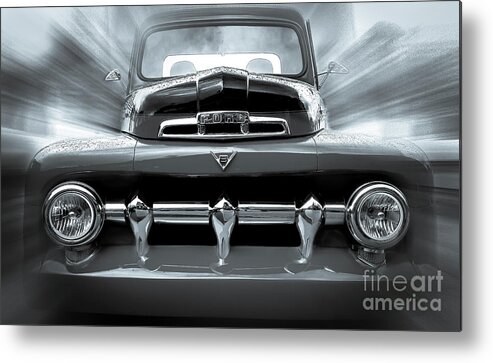 Ford Metal Print featuring the photograph Ford F-100 by Franchi Torres