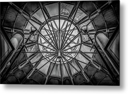  Metal Print featuring the photograph Geometric Skylight by Marcy Wielfaert