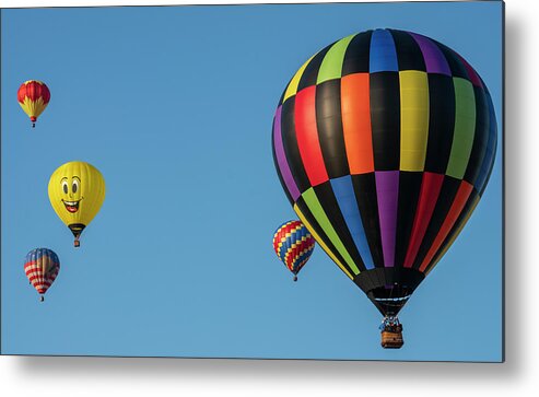 Balloon Metal Print featuring the digital art Into the Blue by Todd Tucker