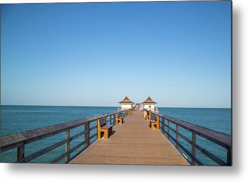 Pier Metal Print featuring the photograph Naples, Florida Pier by Dart Humeston