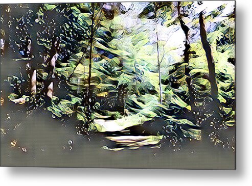 Path Metal Print featuring the mixed media Path Through the Woods by Christopher Reed