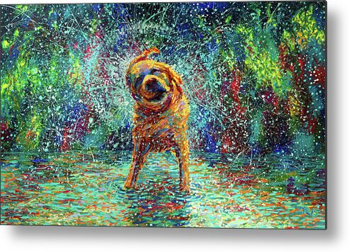 #faatoppicks Metal Print featuring the painting Shakin' Jake by Iris Scott