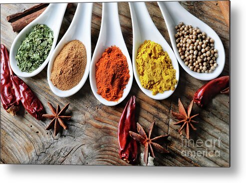 Spices Metal Print featuring the photograph Spices by Jelena Jovanovic