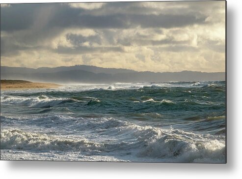  Metal Print featuring the photograph Stormy Seas #1 by Carla Brennan