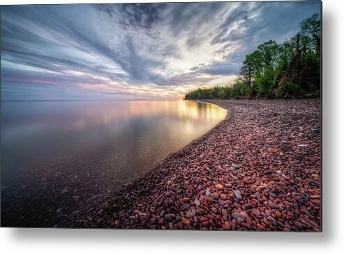Lake Superior Metal Print featuring the photograph Superior Shoreline by Brad Bellisle