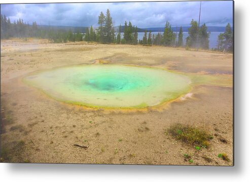 West Thumb Geyser Basin Metal Print featuring the photograph West Thumb Geyser Basin 1220 2a by Cathy Anderson