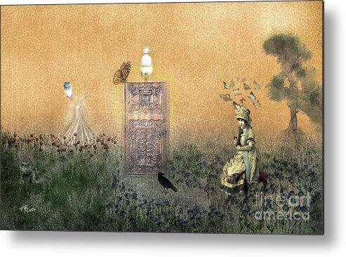 Story Metal Print featuring the digital art What are you waiting for? by Michelle Ressler