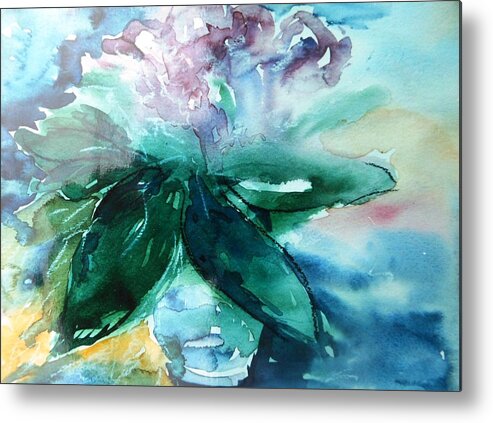  Rhododendron Metal Print featuring the painting Rhododendron by Trudi Doyle