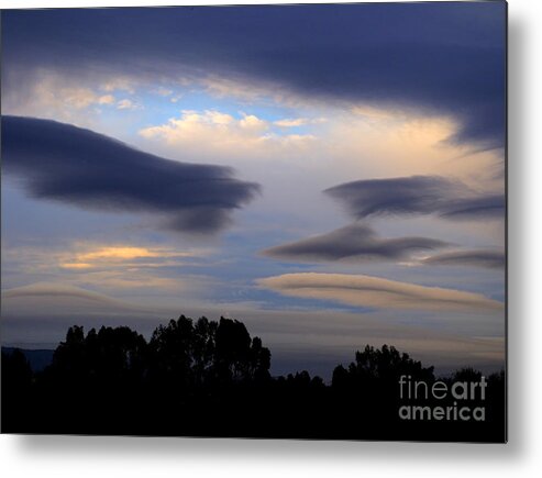 Storm Clouds Metal Print featuring the photograph Cloudy Day 2 #1 by Jacklyn Duryea Fraizer