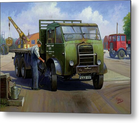 Art For Investment Metal Print featuring the painting GPO Foden by Mike Jeffries