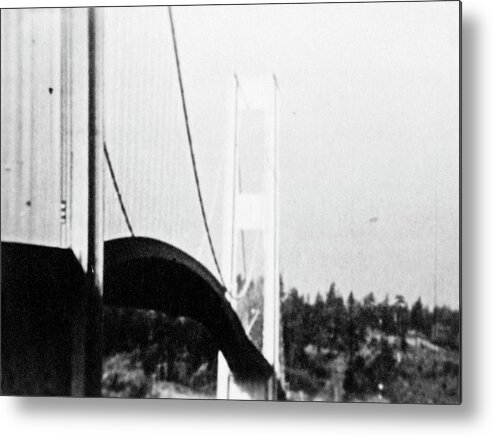 Bridge Metal Print featuring the photograph Tacoma Narrows Bridge Collapse #2 by Library Of Congress/science Photo Library
