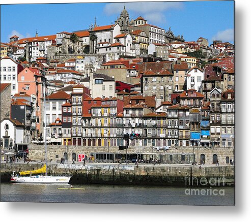 Architecture Metal Print featuring the photograph Douro River #4 by Arlene Carmel