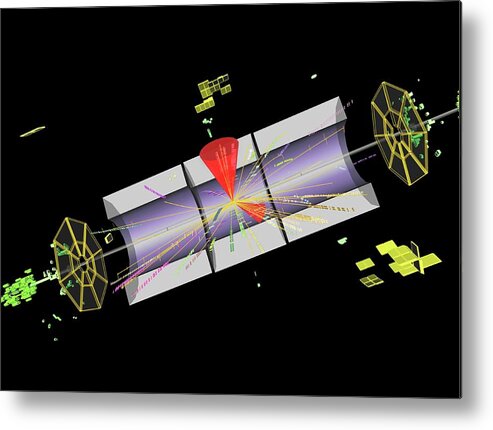 Atlas Metal Print featuring the photograph Particle Collisions #4 by Cern/science Photo Library