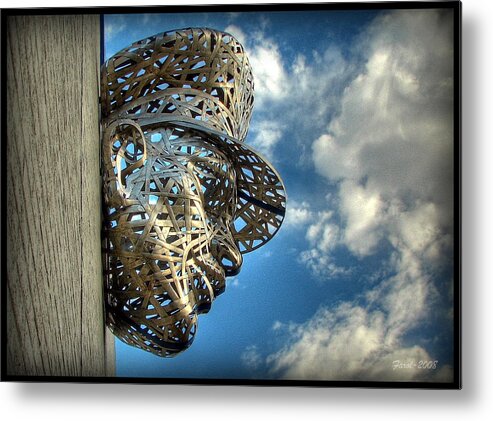Blue Metal Print featuring the photograph Thin Blue Line #4 by Farol Tomson