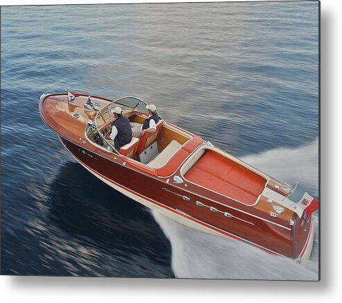 Lake Metal Print featuring the photograph Riva Aquarama Use discount code SGVVMT at check out #4 by Steven Lapkin
