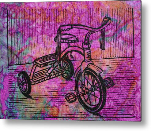 Tricycle Metal Print featuring the drawing Tricycle #6 by William Cauthern