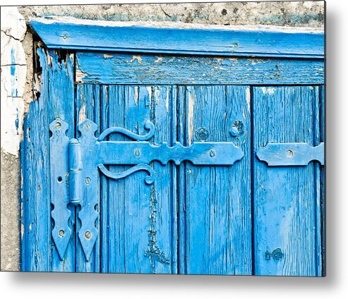 Antique Metal Print featuring the photograph Old door #9 by Tom Gowanlock