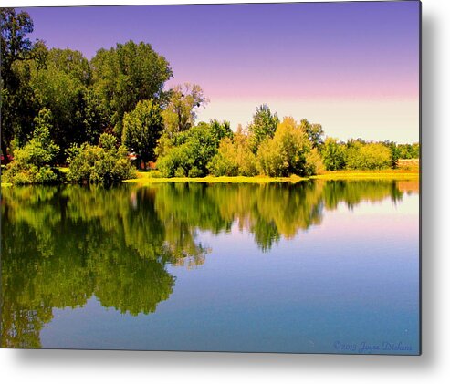 Reflection Metal Print featuring the photograph A Beautiful Day Reflected by Joyce Dickens