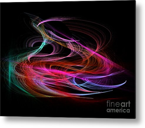 Abstractdigital Art Abstract Digital Abstract Tanny Poster Prints Metal Print featuring the digital art Aboo by Gayle Price Thomas
