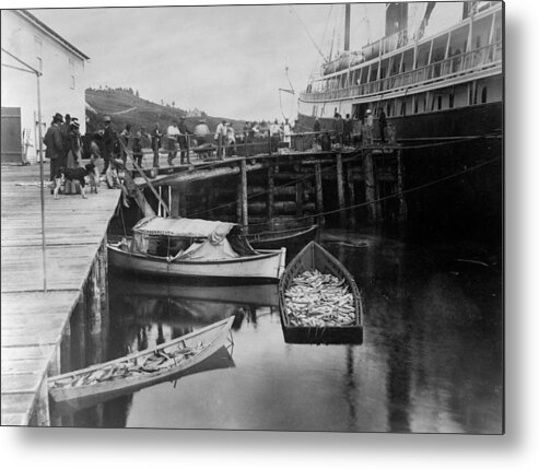 1899 Metal Print featuring the photograph Alaska Fishing Boat, 1889 by Granger