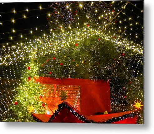 Christmas Metal Print featuring the photograph Amazing Christmas Lights by Andreas Thust