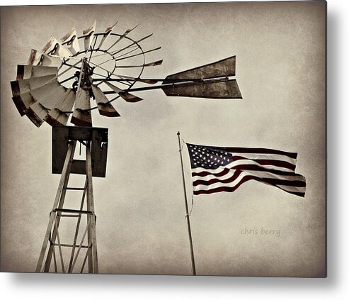 American Metal Print featuring the photograph Americana by Chris Berry
