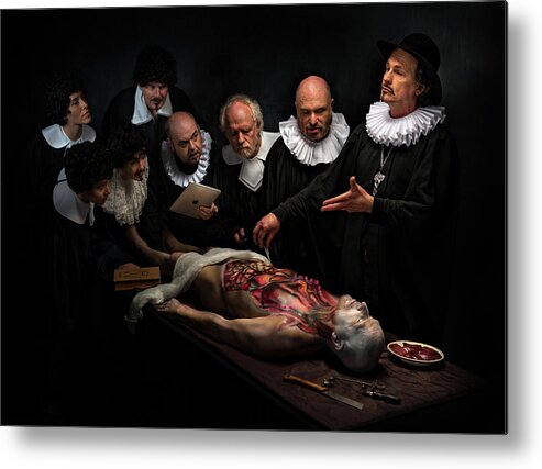 Pastiche Metal Print featuring the photograph Anatomy Lesson II by 