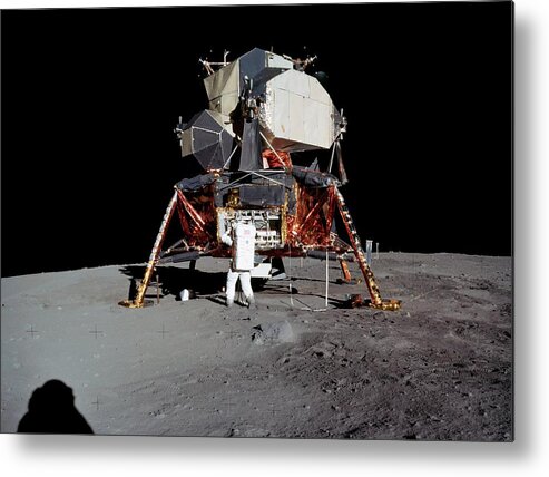 Spaceflight Metal Print featuring the photograph Apollo 11 Lunar Module by Nasa/detlev Van Ravenswaay
