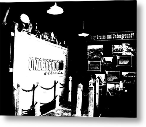 Undergraound Atlanta Metal Print featuring the photograph Atlanta Underground by Cleaster Cotton