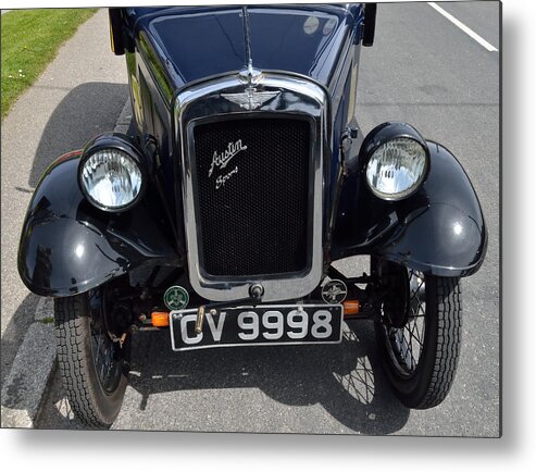 Craftsmanship Metal Print featuring the photograph Austin 7 Sport Front End and Radiator by Tom Wurl