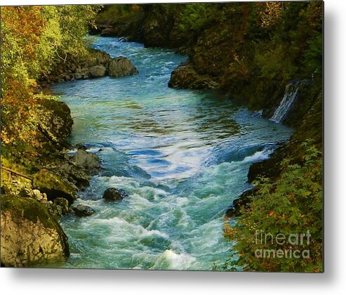 River Metal Print featuring the photograph Autumn Colors by Gallery Of Hope 