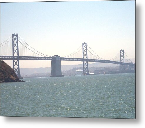 Bay Bridge Metal Print featuring the photograph Bay Bridge by Pharris Art