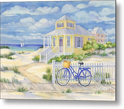 #faatoppicks Metal Print featuring the painting Beach Cruiser by Paul Brent