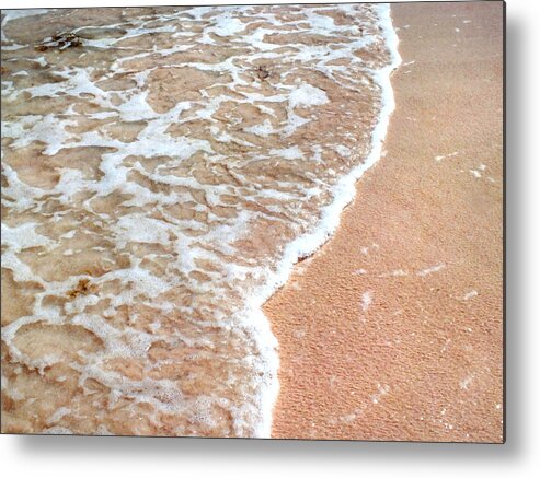 Duane Mccullough Metal Print featuring the photograph Beach Wave and Pink Sand 2 by Duane McCullough