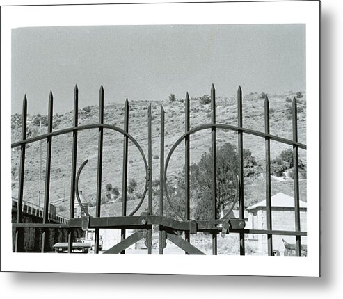 Landscape Metal Print featuring the photograph Behind The Gate by Dawn Boswell Burke