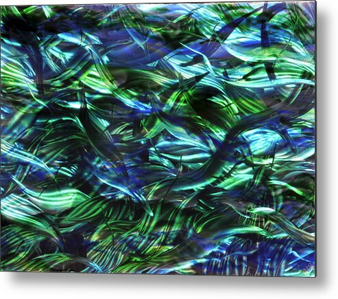 Contemporary Metal Print featuring the sculpture Beneath the Surface by Rick Roth