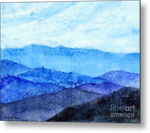 Mountain Metal Print featuring the painting Blue Ridge Mountains by Hailey E Herrera