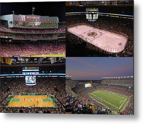 Holiday Presents For Metal Print featuring the photograph Boston Sports Teams and Fans by Juergen Roth