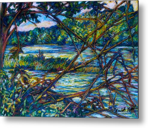 New River Metal Print featuring the painting Brances Over the New River by Kendall Kessler