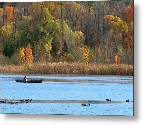 Canoe Metal Print featuring the photograph Canoer by Aimee L Maher ALM GALLERY
