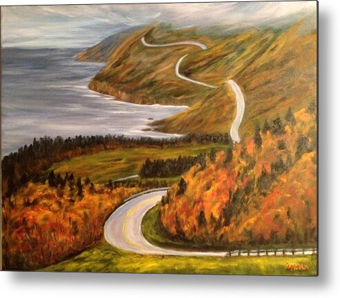 Cape Breton Metal Print featuring the painting Cape Breton by Donna Muller